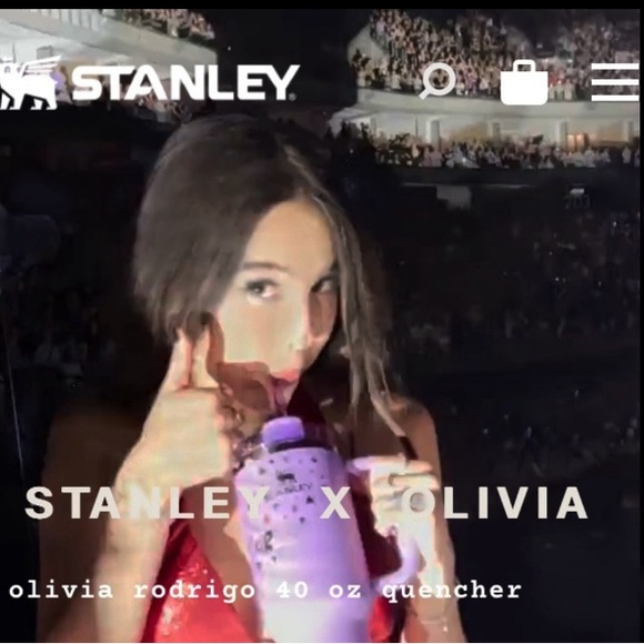 New Limited Stanley Olivia Rodrigo Purple 40 oz Tumbler w free Kitty giftcard - Picture 14 of 16